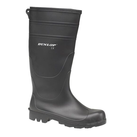 Dunlop Universal PVC Welly / Mens Wellington Boots / Rain Boots / Black - Picture 1 of 6